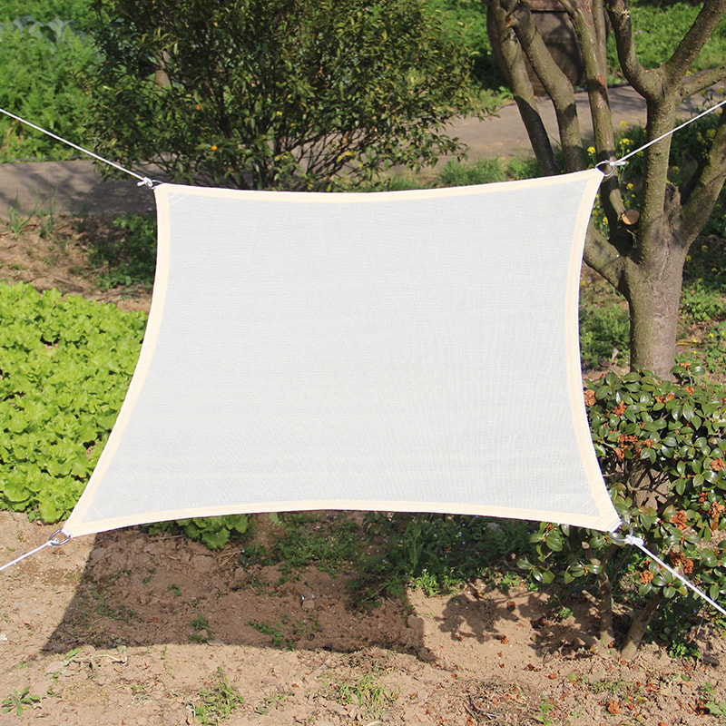 Tissu de voile d'ombrage portable carré