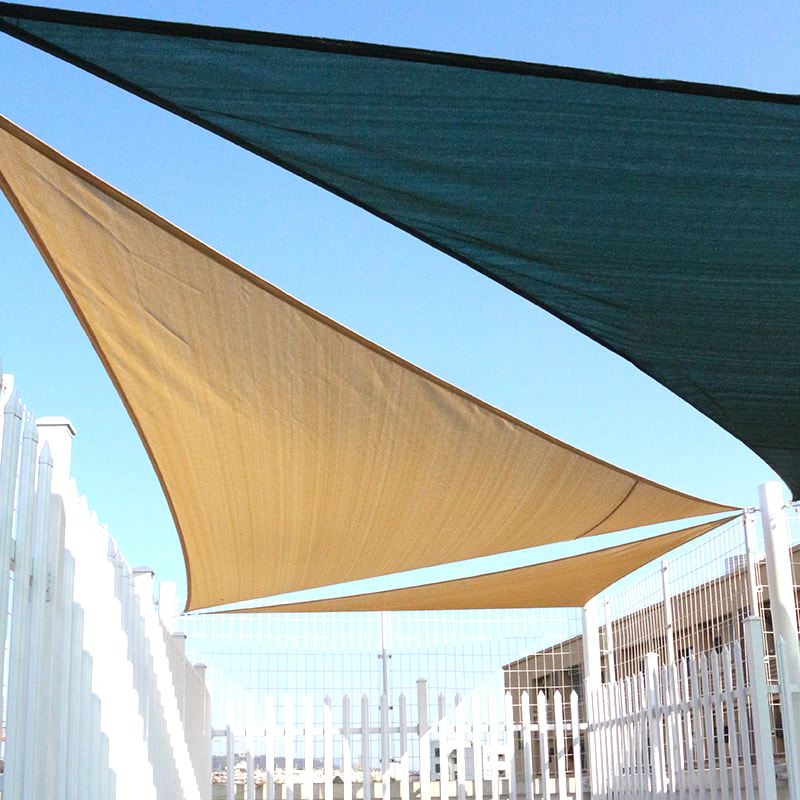 Grandes bâches de voile colorées en HDPE pour l'ombre