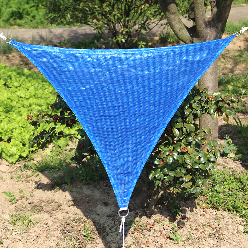 Voile d'ombrage triangle bleu